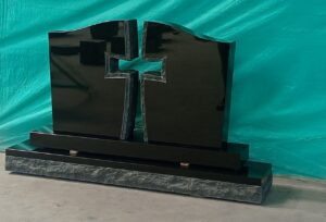 Absolute Black Granite Headstone Monument