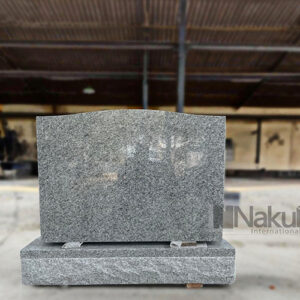 Cera Grey Headstone with Base