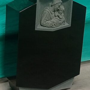 Absolute Black  Granite Headstone