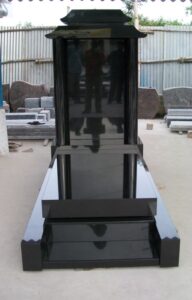 Absolute Black Granite Tombstone Monument