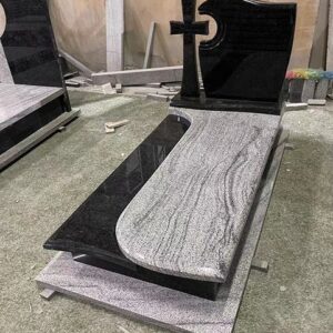 Absolute Black – Viscon White Granite Tombstone