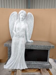 Angel Granite Tombstone Monument