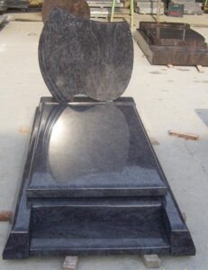 Bahama Blue Granite Tombstone Monument