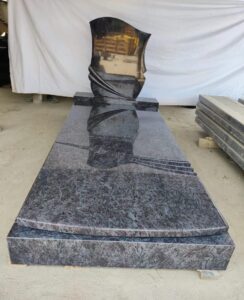 Vizag Blue Granite Tombstone Monument