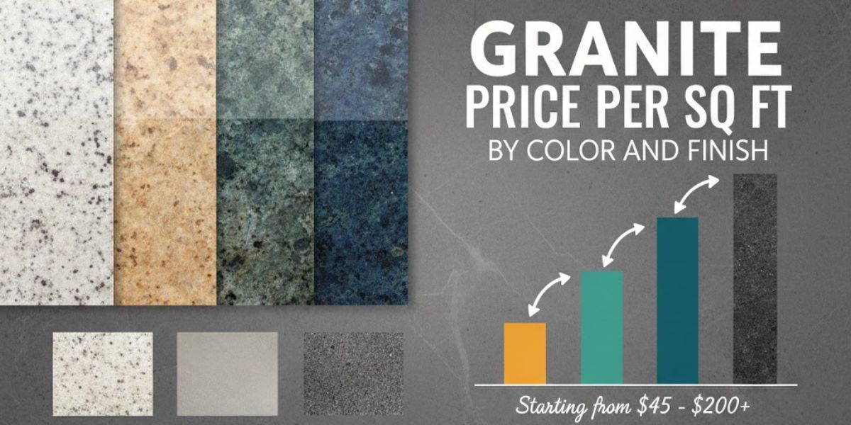 Granite Price per Sq Ft – By Color and Finish