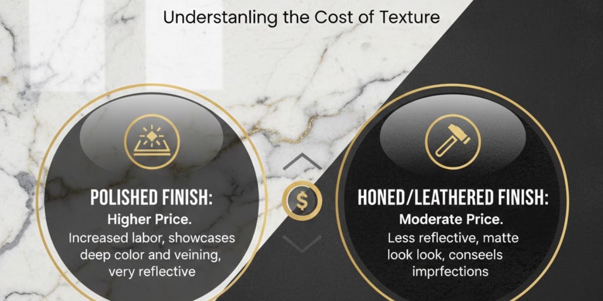How Finish Impacts Granite Price?