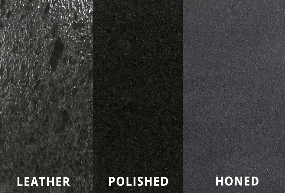 Leathered vs Polished vs Honed Granite Finishes