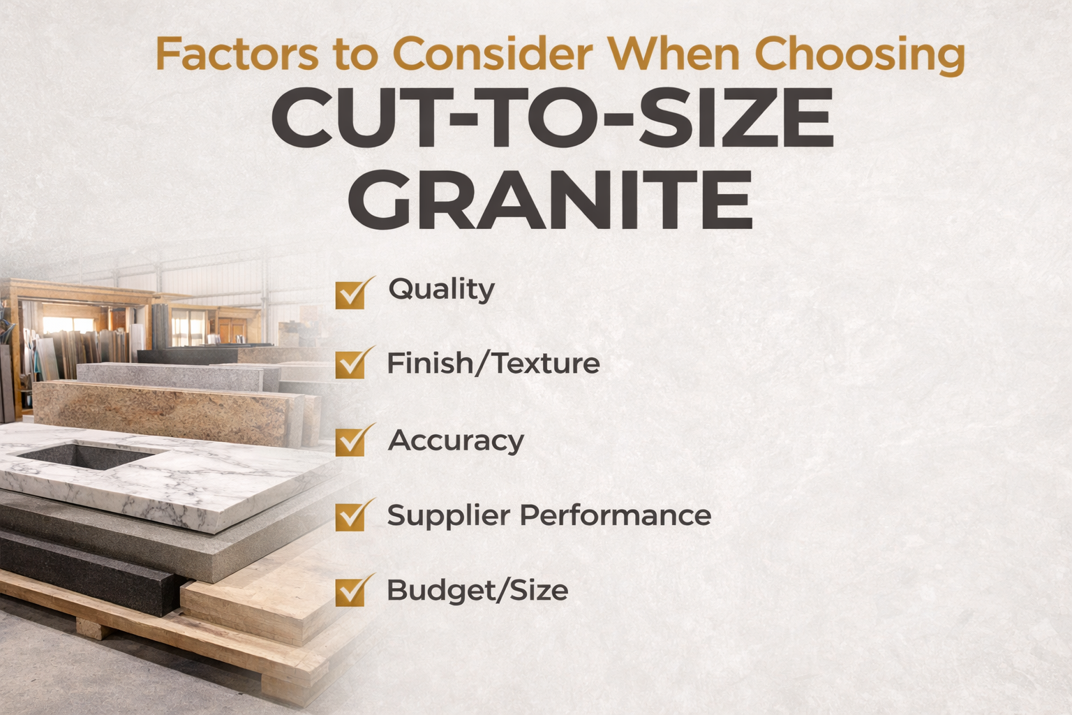 Cut-to-Size Granite for Architectural Projects