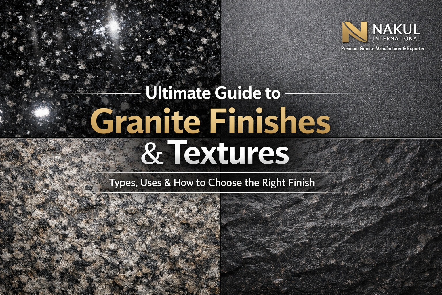 Granite finishes and textures guide