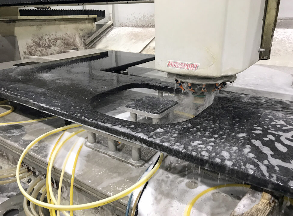 Precision granite cutting