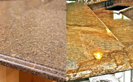 Kitchen countertop comparison quartz and granite pricing