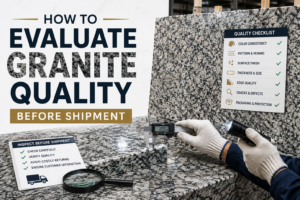 granite slab quality inspection before shipment
