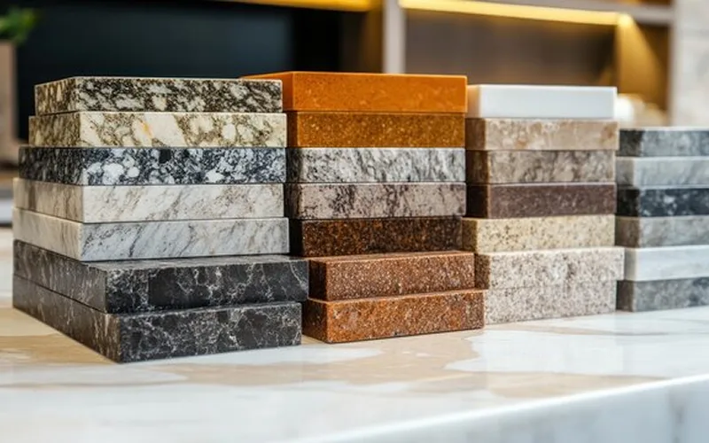 granite crack inspection under light