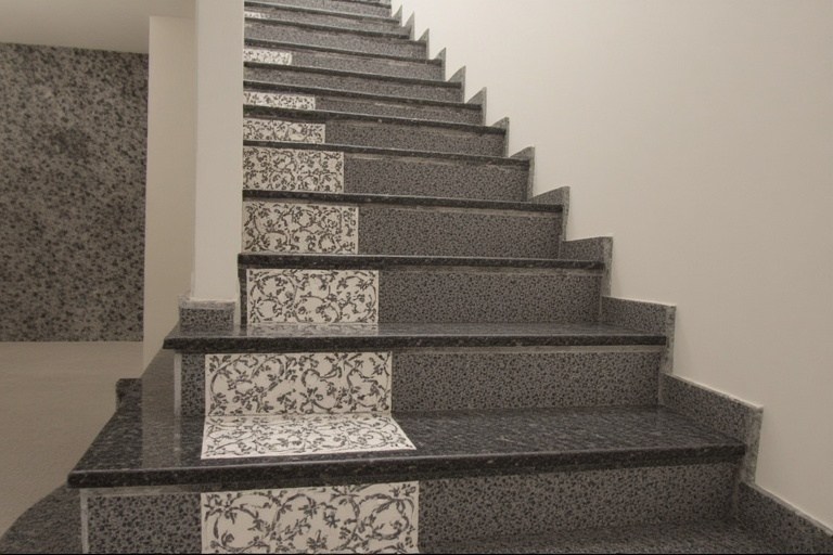 Creative granite staircase patterns and design concepts