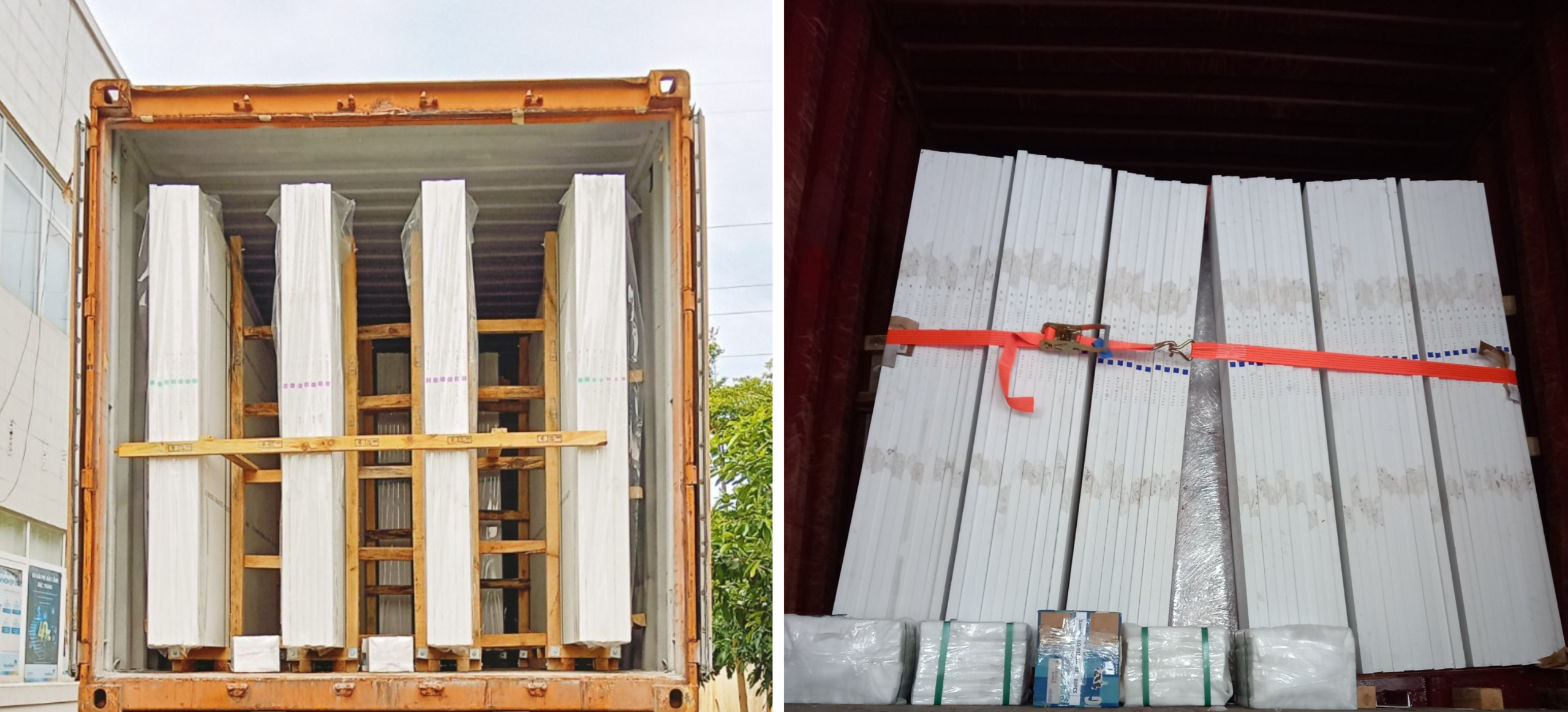 Granite slabs container loading guide