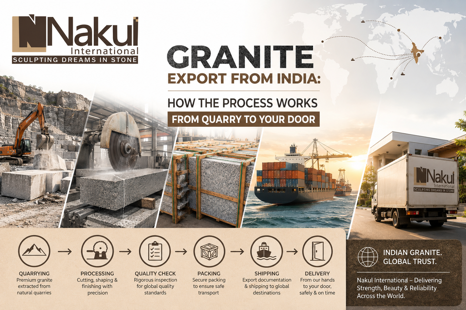 Granite Export from India: How the Process Works from Quarry to Your Door