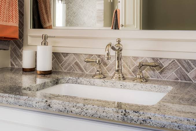 Modern granite countertop